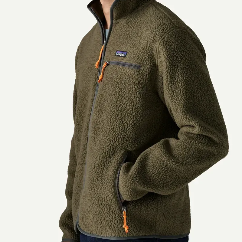 Patagonia Retro Pile Fleece Jacket in Basin Green-4