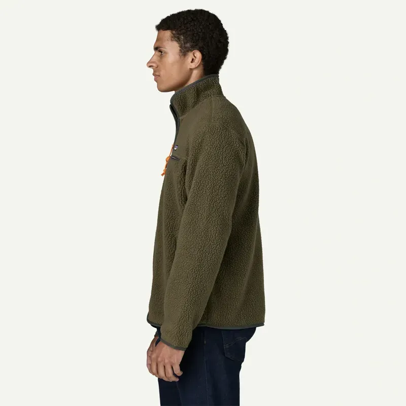 Patagonia Retro Pile Fleece Jacket in Basin Green-3