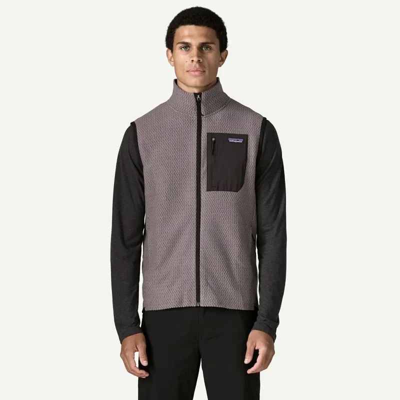 Patagonia R1 Air Fleece Vest in May Gray-1