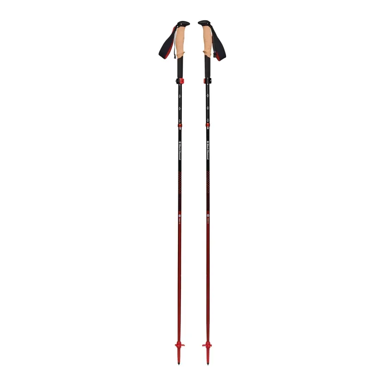 Black Diamond Pursuit FLZ Trekking Poles in Black-Octane