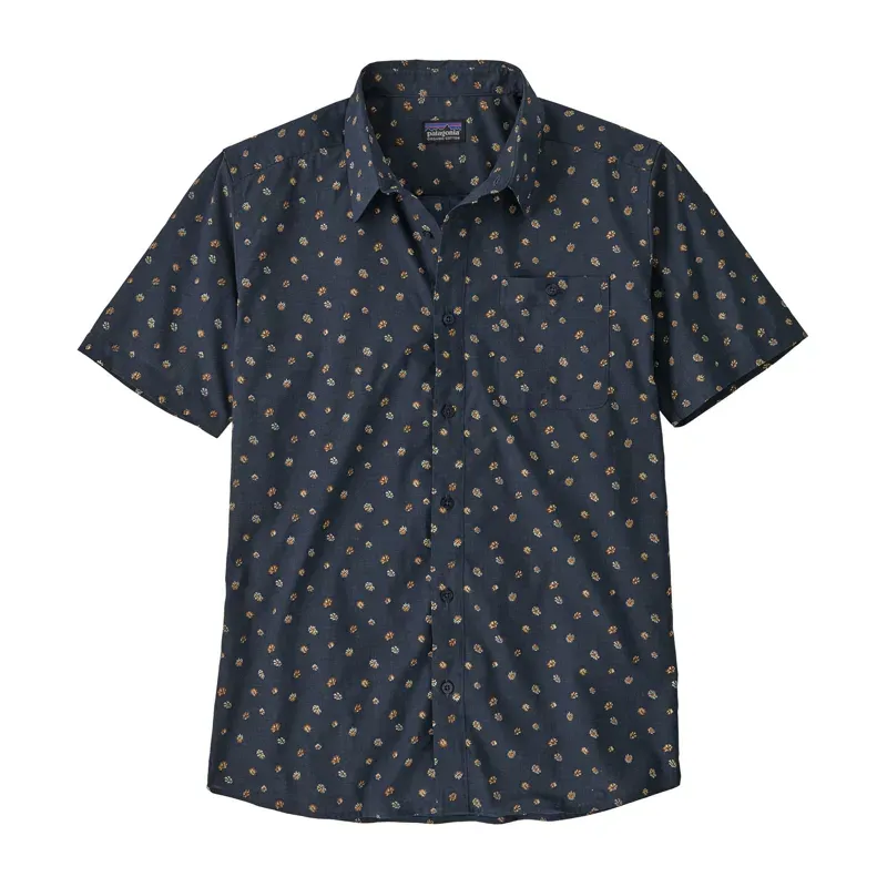 Patagonia Go-To Shirt in Blossoms: New Navy