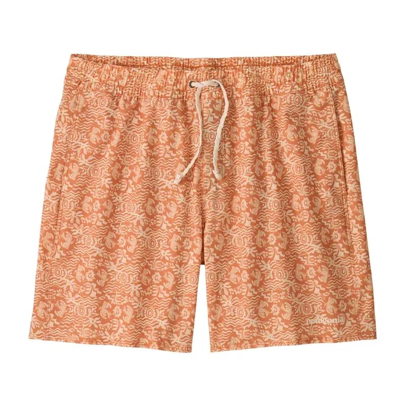 Pataognia Hydropeak 16in Volley Shorts in Mountain Breeze: Sunset Orange