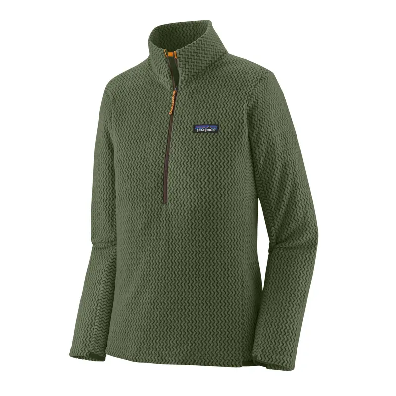 Patagonia Womens' R1 Air Zip-Neck Fleece Pullover in Torrey Pine Green