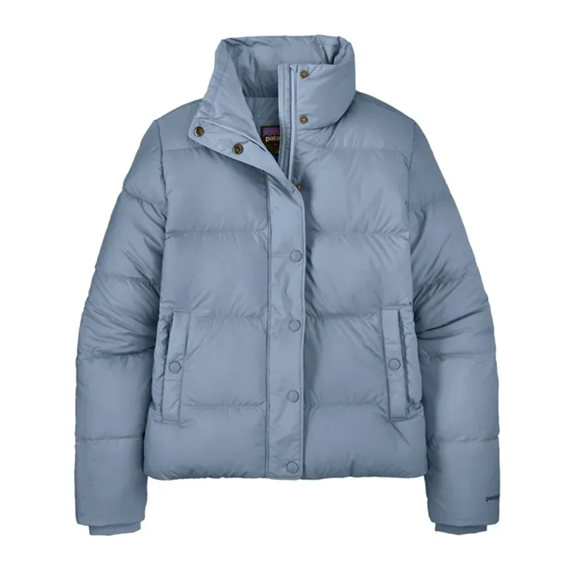 Patagonia Womens Silent Down Jacket in Barnacle Blue