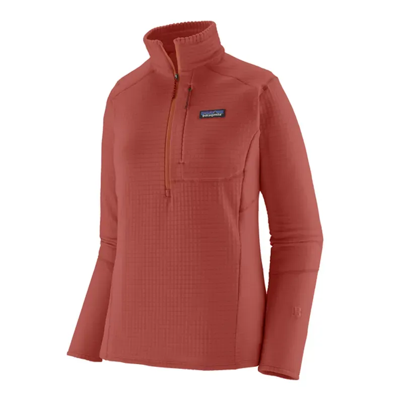Patagonia Womens R1 Fleece Pullover in Potters Red