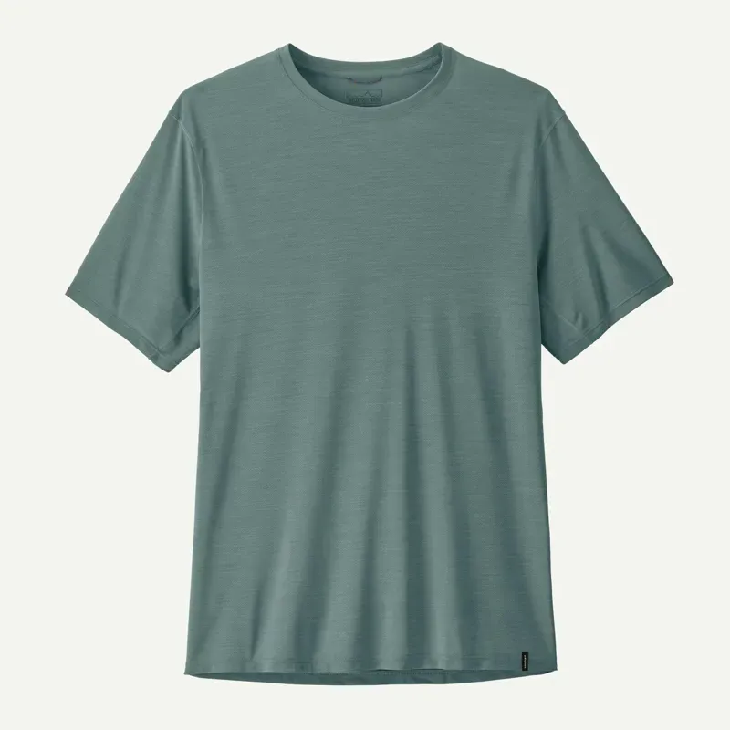Patagonia Men's Capilene Cool Ultra Shirt in Blue Sage: Light Blue Sage X-Dye