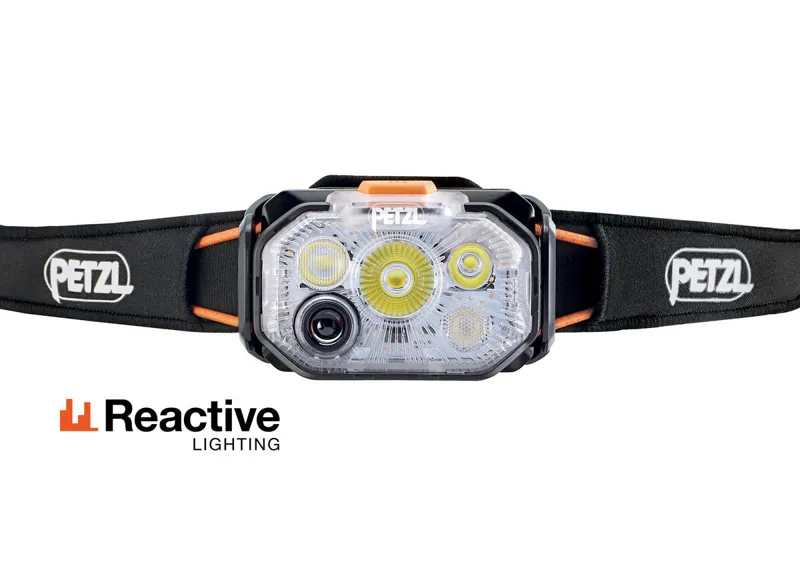 Petzl Swift RL Headlamp in Black/Orange-2