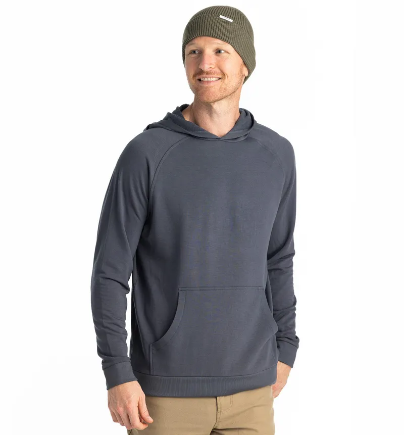 Free Fly Bamboo Lightweight Fleece Hoodie in Storm Cloud