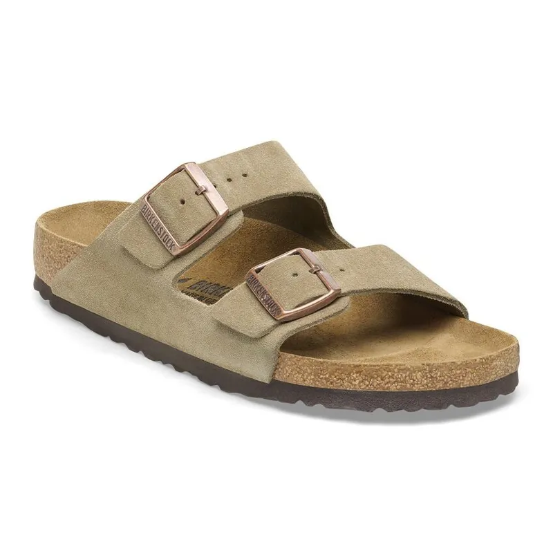 Birkenstock Arizona Suede Leather in Taupe