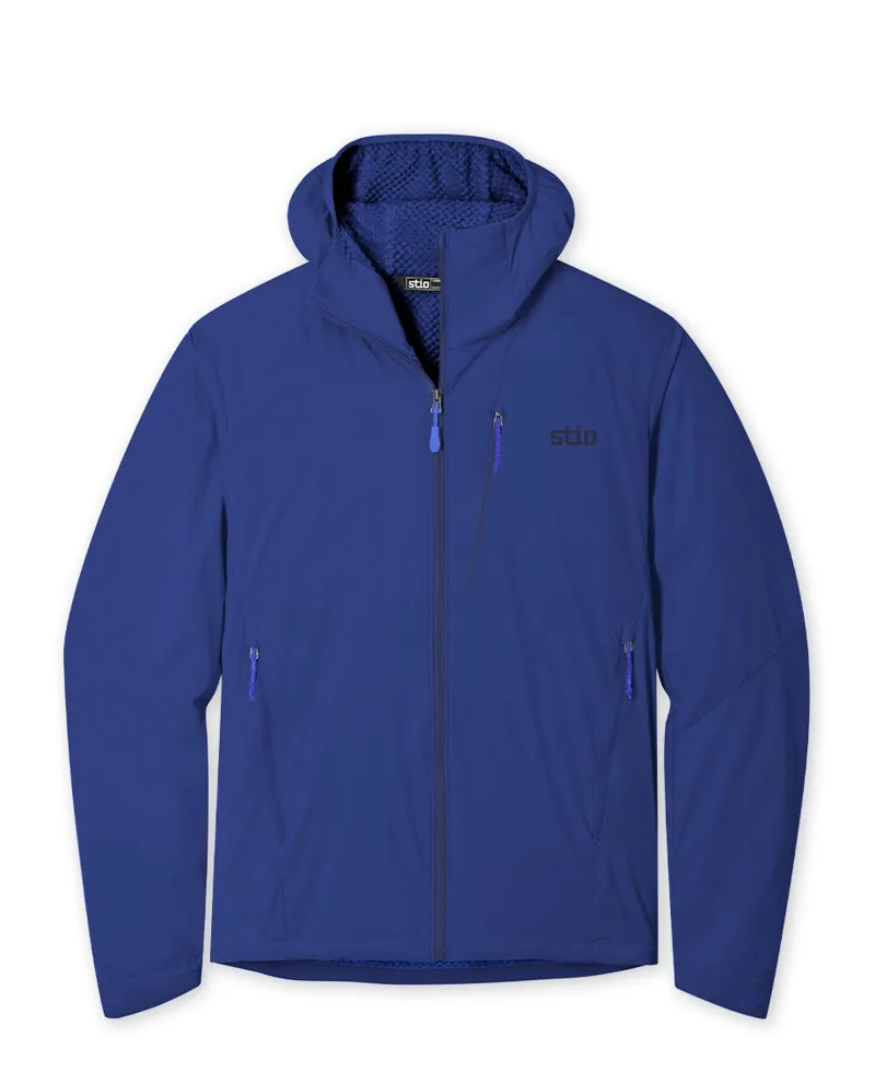 Stio Dawner Hooded Jacket in Cobalt Night