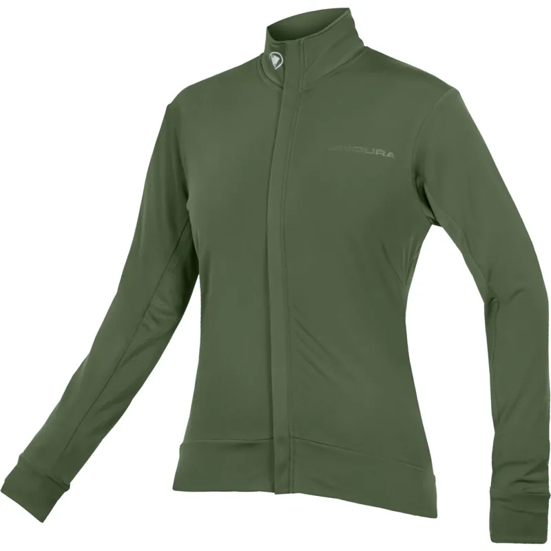 Endura Women's Xtract Roubaix Long Sleeve Jersey in Machair Green