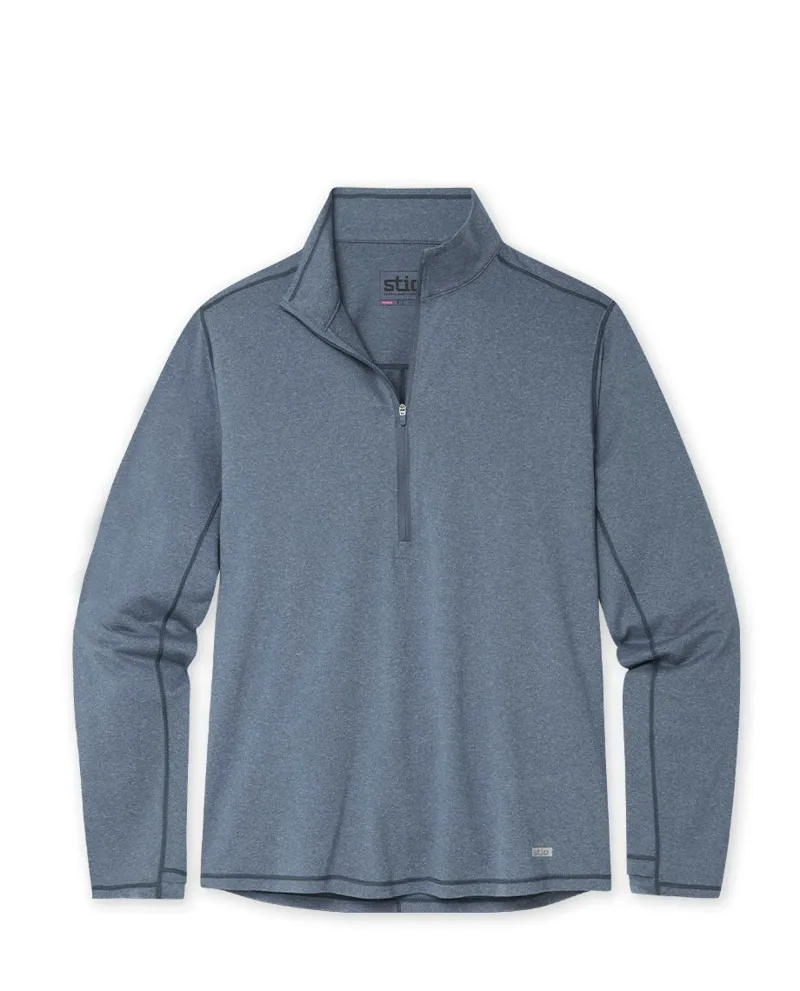 Stio Women's Crester Half Zip in Mountain Shadow Heather