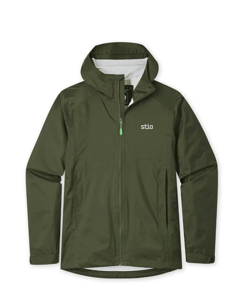 Stio Rollick Hooded Jacket in Pine Forest