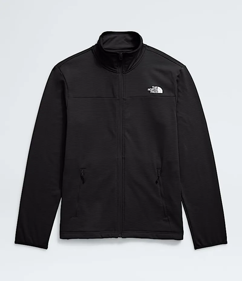 The North Face Cedar Trail Grid Fleece Full Zip in TNF Black