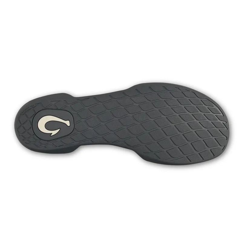 Olukai Hanohano II Waxed Canvas Slippers in Dark Shadow-3