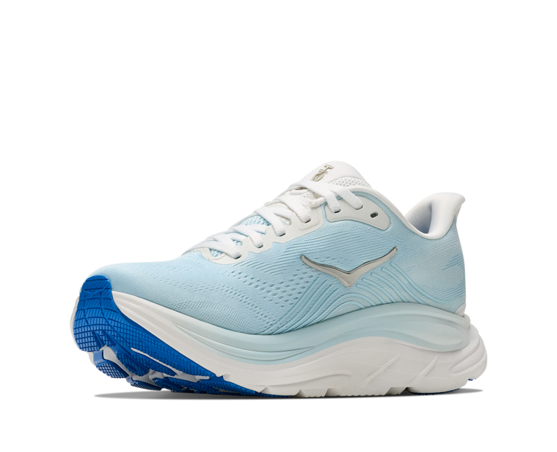 Hoka Women's Clifton 11 in Frost/Glimmering Blue-2