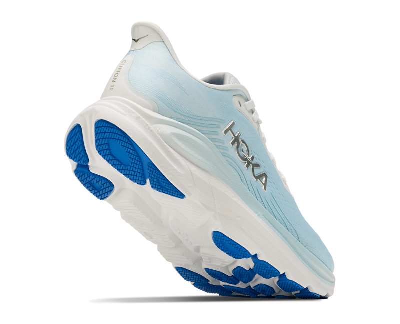 Hoka Women's Clifton 11 in Frost/Glimmering Blue-3