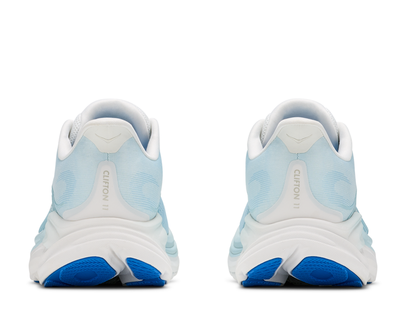 Hoka Women's Clifton 11 in Frost/Glimmering Blue-4