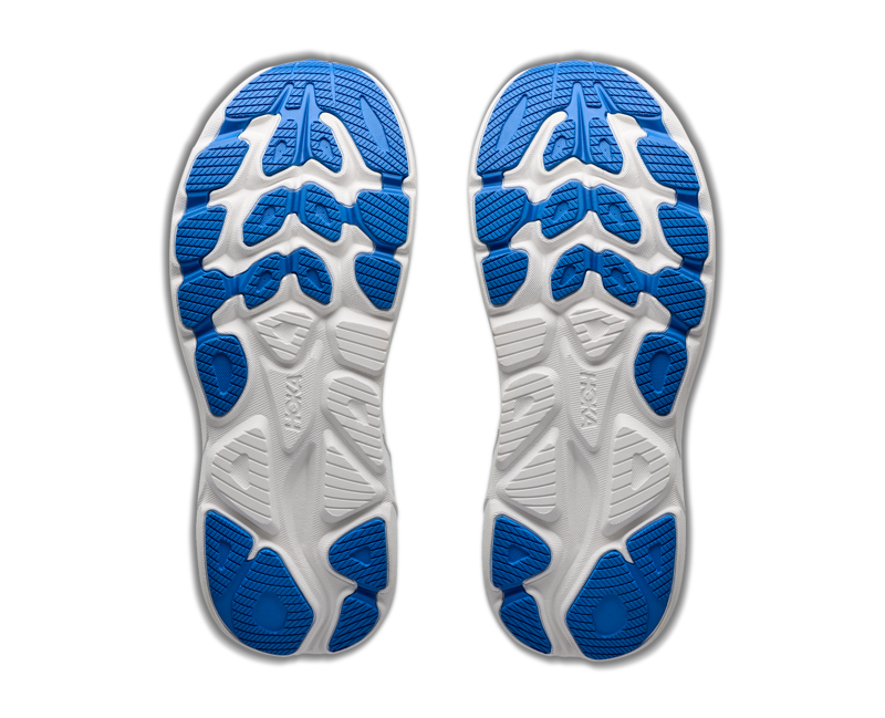 Hoka Women's Clifton 11 in Frost/Glimmering Blue-5