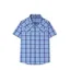 Stio Eddy Shirt SS in Larkspur Blue Plaid
