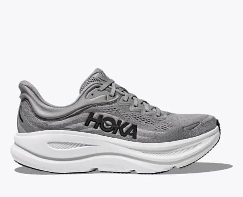 Hoka Bondi 9 Running Shoe in Galactic Grey