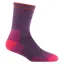 Darn Tough Women's Hiker Micro Crew MW Socks in Plum Heather