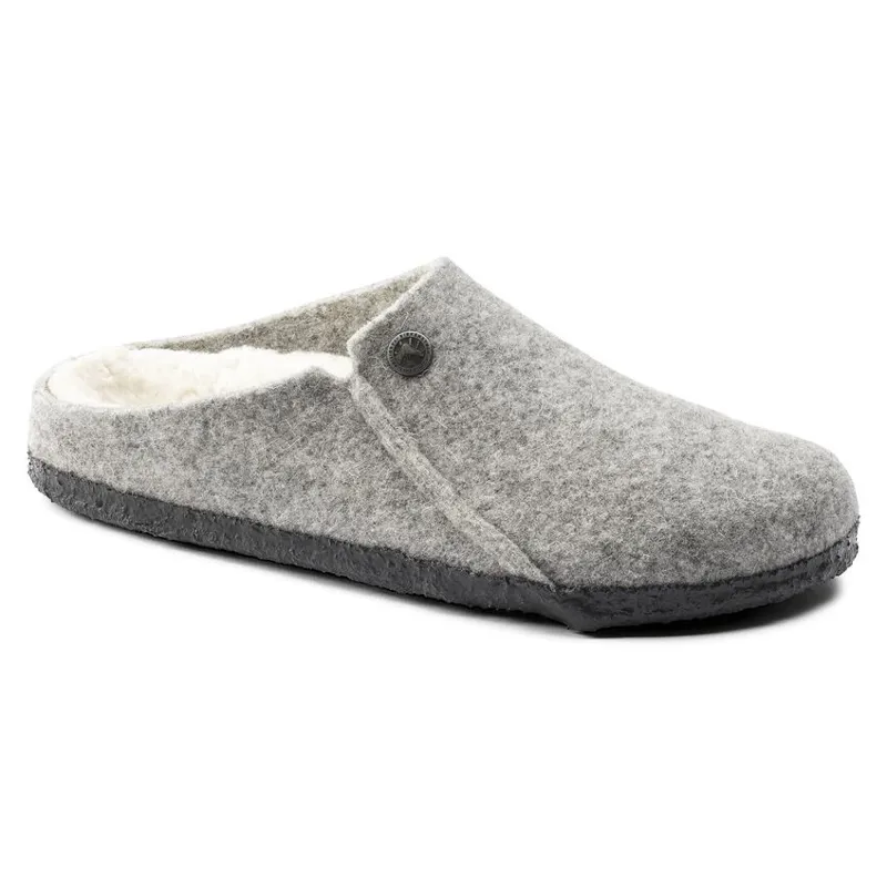 Birkenstock Women's Zermatt Shearling Slipper in Light Gray