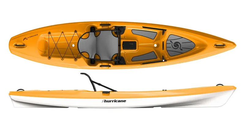 Hurricane Osprey 120 Kayak in Mango
