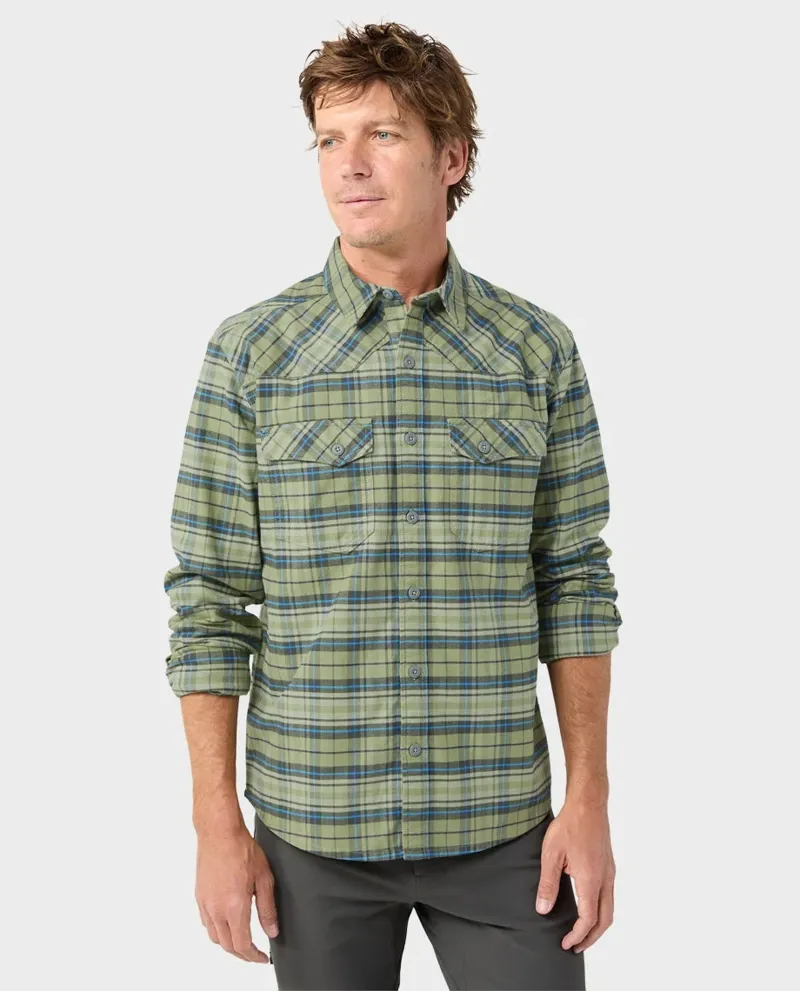 Stio Junction Midweight Flannel Shirt in Switchback Plaid-1