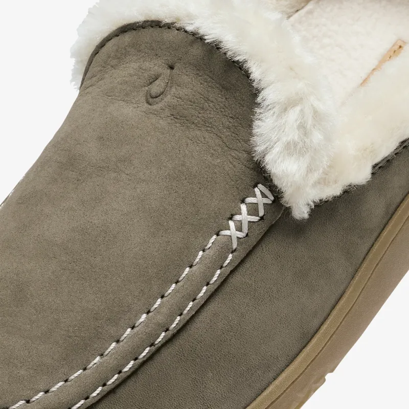 Olukai Women's Nohea Kolo Mule Slipper in Walnut/Walnut-4