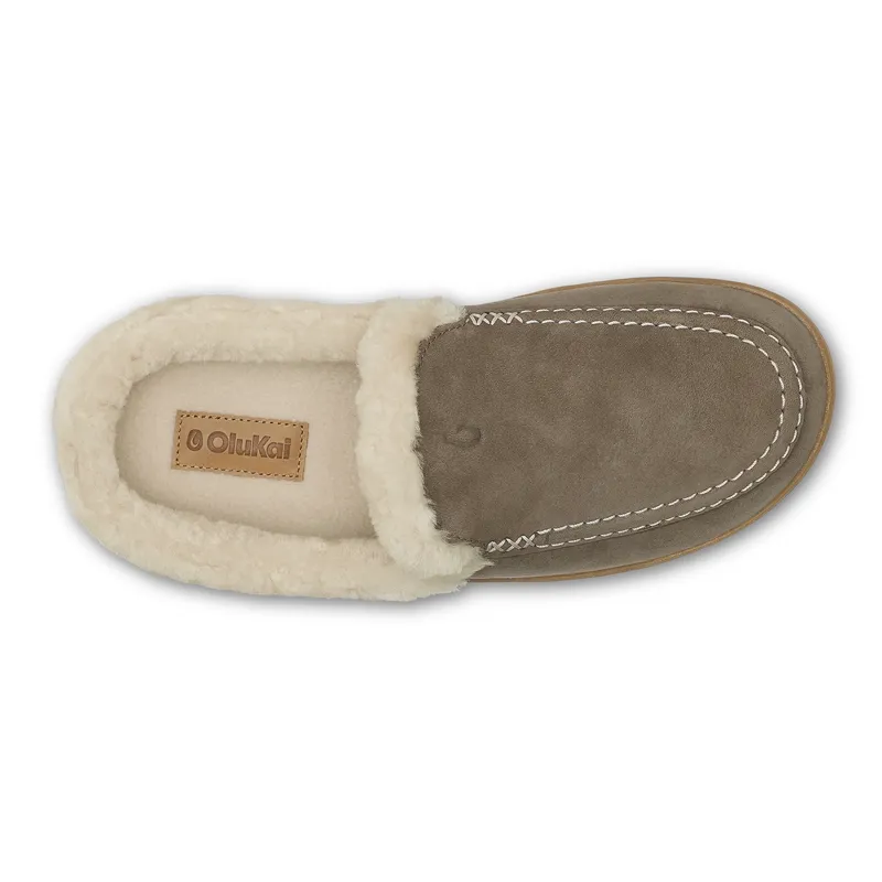 Olukai Women's Nohea Kolo Mule Slipper in Walnut/Walnut-2