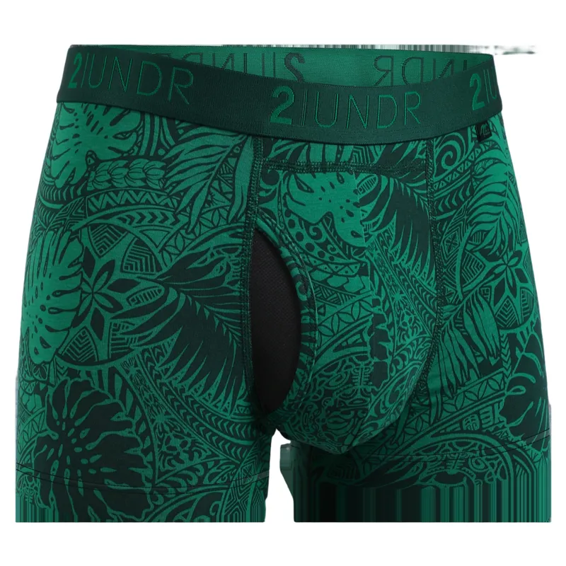 2UNDR Swing Shift 3 Inch Trunk in Coastal Green