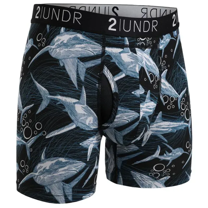 2Undr Swing Shift 6 inch Boxer Brief in Great White