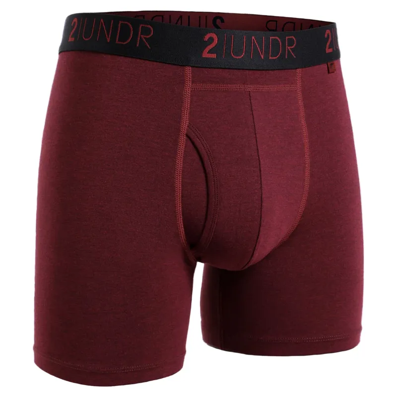 2UNDR Swing Shift 6 Inch Boxer Brief in Ruby