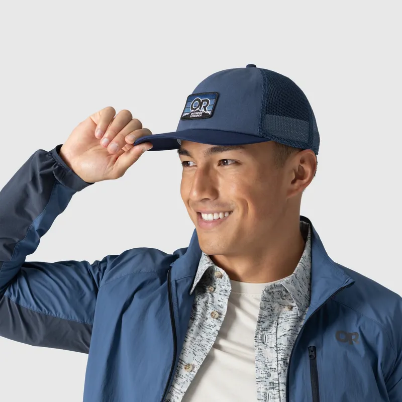 Outdoor Research Advocate Trucker Lo Pro Cap in Skyline/Cenote-2