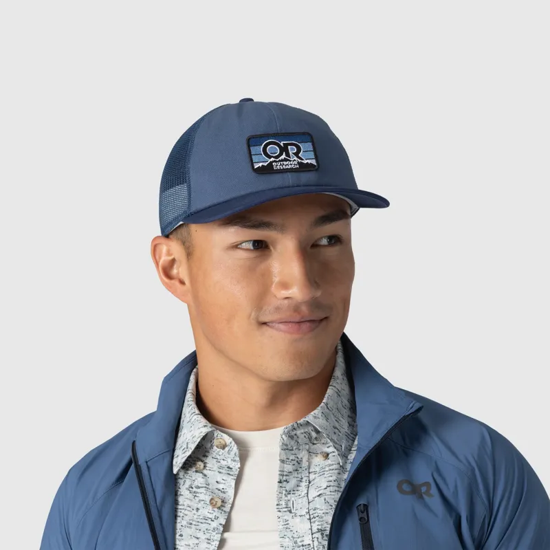 Outdoor Research Advocate Trucker Lo Pro Cap in Skyline/Cenote-3