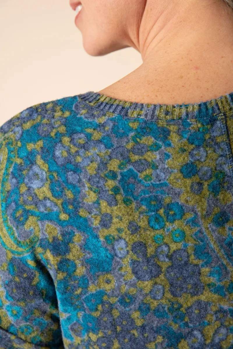 Habitat Super Soft Fleece Boxy Crew Sweater in Lagoon-2