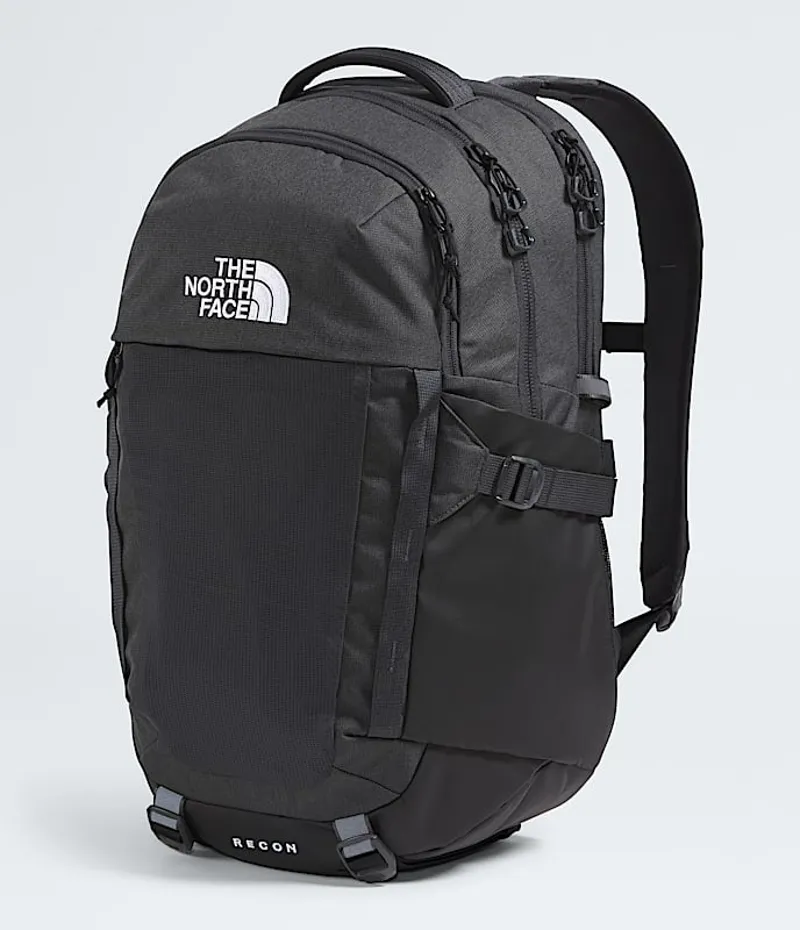 North Face Recon Backpack in Asphalt Grey Light Heather/TNF Black