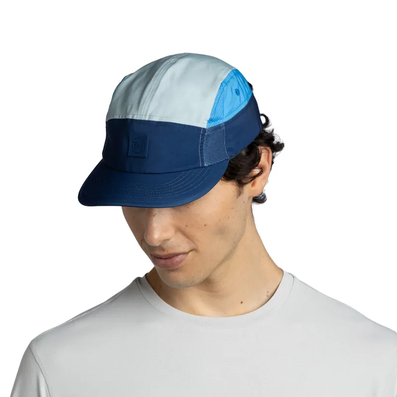 Buff 5 Panel Go Cap in Dark Denim-2