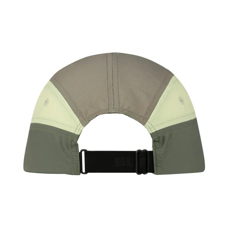 Buff 5 Panel Go Cap in Khaki-1