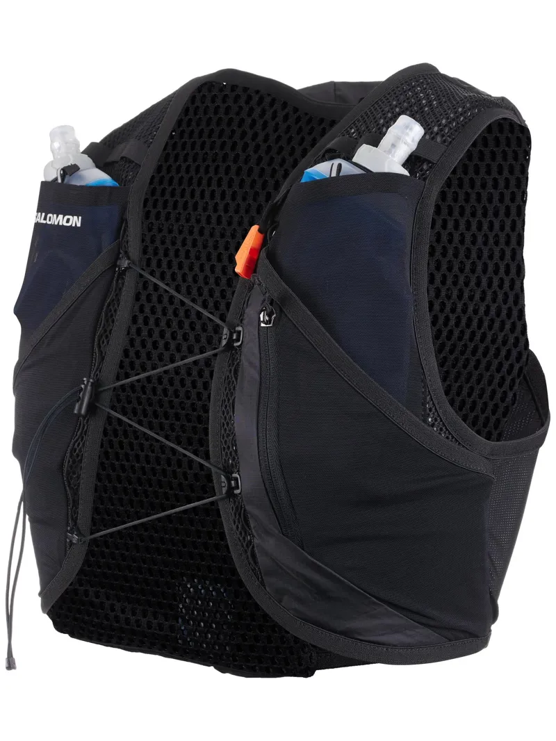 Salomon Active Skin 8 Set Hydration Vest in Black/Metal