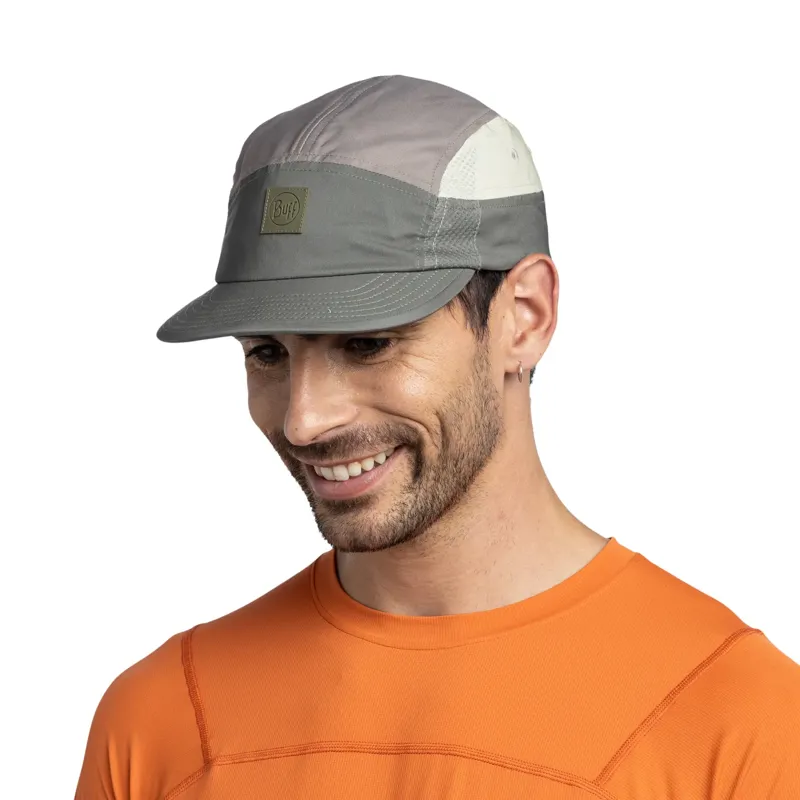 Buff 5 Panel Go Cap in Khaki-2