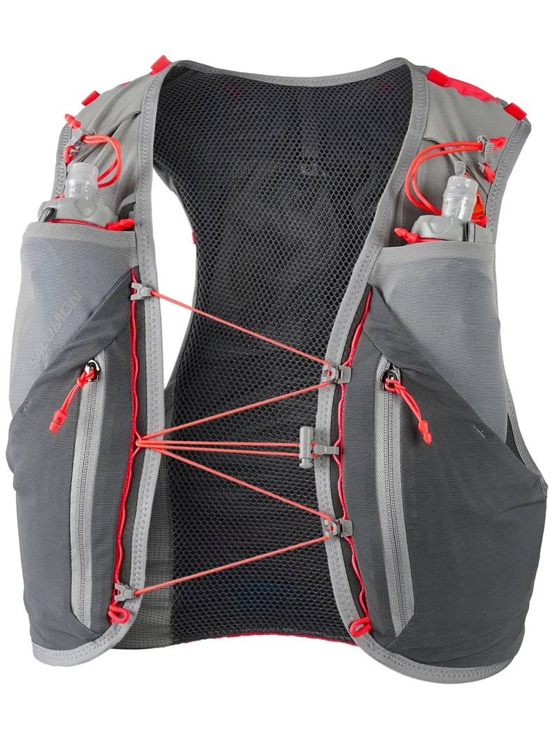 Salomon ADV Skin 12 Set Hydration Vest in Castlerock/Alloy/Neon Flame