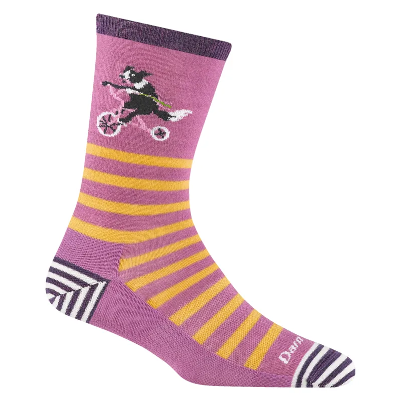 Darn Tough Women's Animal Haus Crew Lightweight Socks in Lilac-1