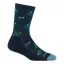 Darn Tough Women's Wildflower Crew LW Lifestyle Socks in Midnight