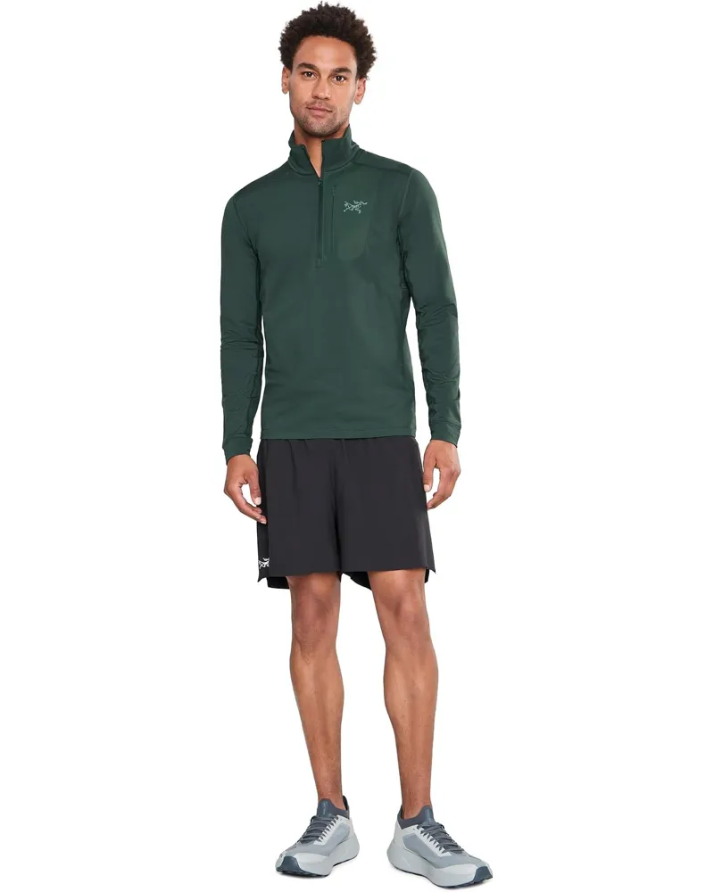Arc'teryx Rho LT Zip Neck in Dark Jade-4