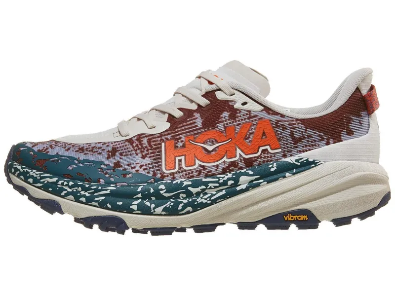 Hoka Speedgoat 6 in Putty/Blue Twilight