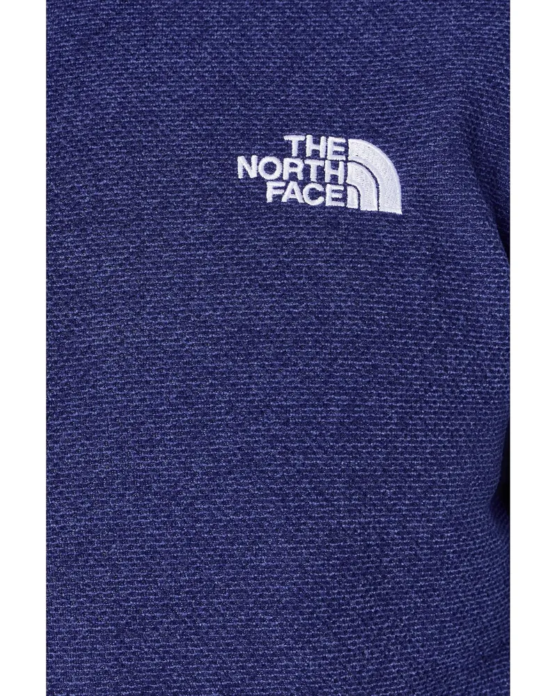 The North Face Textured Cap Rock 1/4 Zip in Bold Blue Heather-4