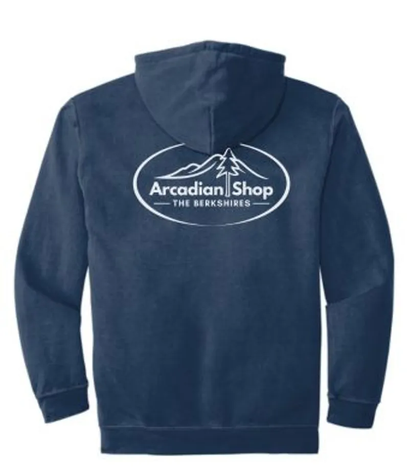 Arcadian Shop Logo Hoody in Navy-1