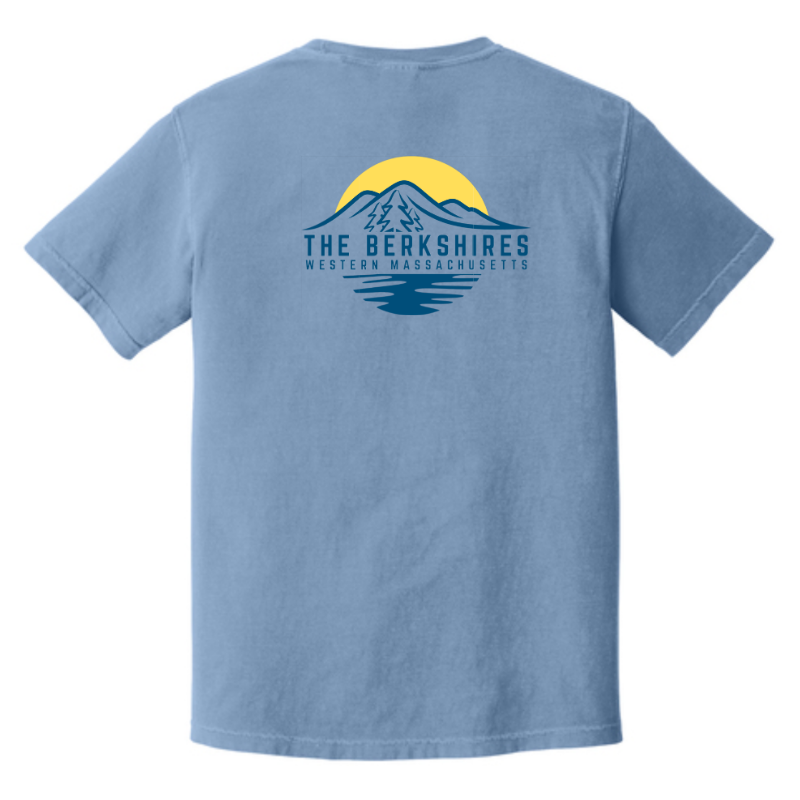 Arcadian Shop The Berkshires Logo Tee in Denim-1